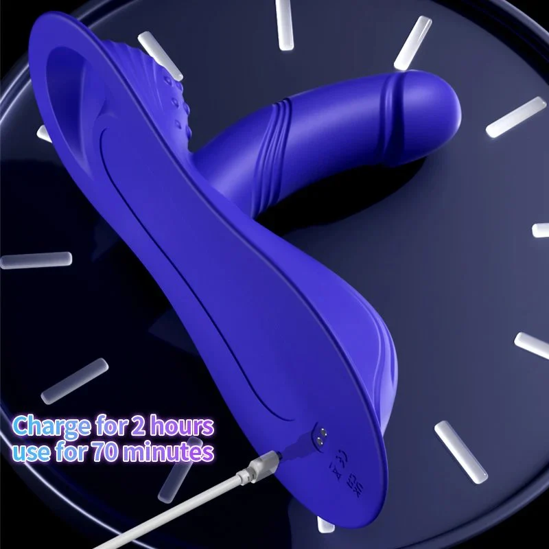 Rechargeable G-Spot Anal Clitoral Triple Stimulation Realistic Silicone Dildos Hands-Free APP Control Grinding Intimate Vibrator