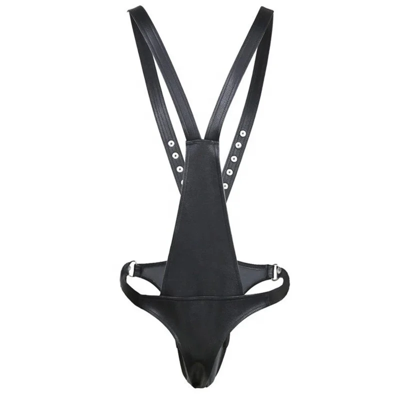 Male Penis Body Harness Wearing Bondage Chastity Belt Flirt Sexy Gay Couples Slave