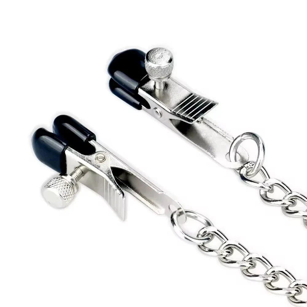 Long Chain Metal Nipple Clamps for Men Women Bondage Gear Juguetes Sexuales Sex Toys