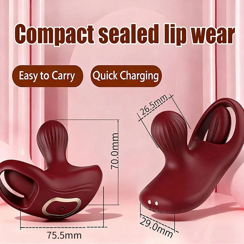 APP Control Wearable Silicone Anal Massager Vibrator Small Tongue Slap 9 Frequency Vibration Mode 100% Waterproof Adult Toy