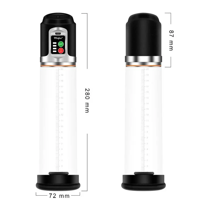 Automatic Men's Vacuum Penis Pump Silicone and ABS Male Enhancement Exercise Tool Sex Toy and Massager