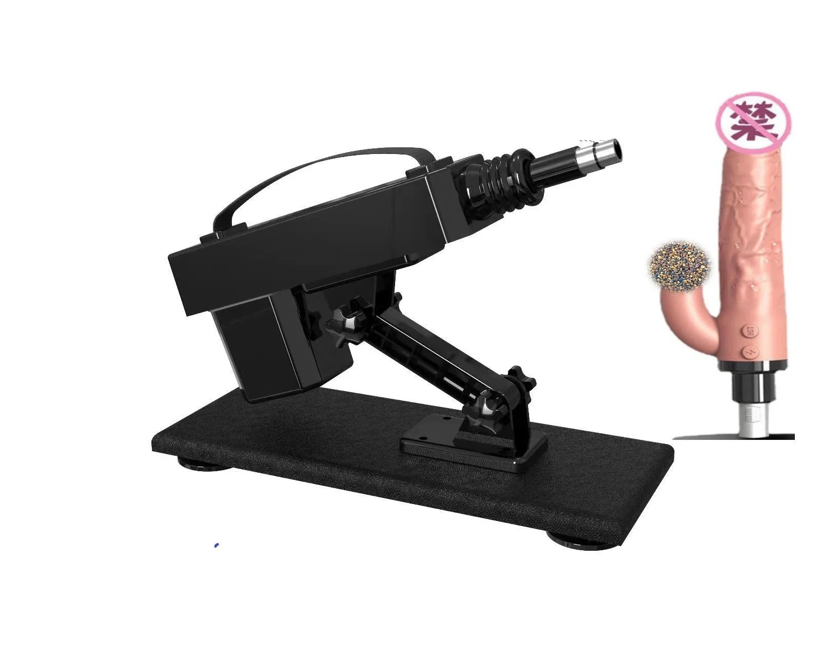 Automatic sex machine, dildo vibrator, freely retractable, heating and adjusting speed, female masturbation sex toy machine