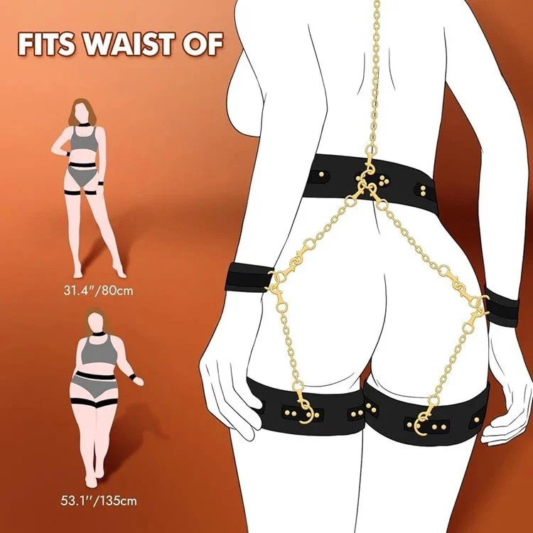 Leather Game 7PCS Sets Adjustable Handcuffs Sex Bondage Kit Restraints