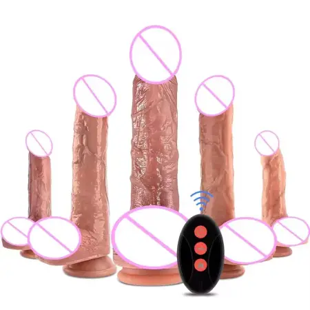 Dildo 12 Inch Anal Silicone Huge Remote Control Big Dildo Vibrator for Women Sex Toy Strap on Thrusting Dildo