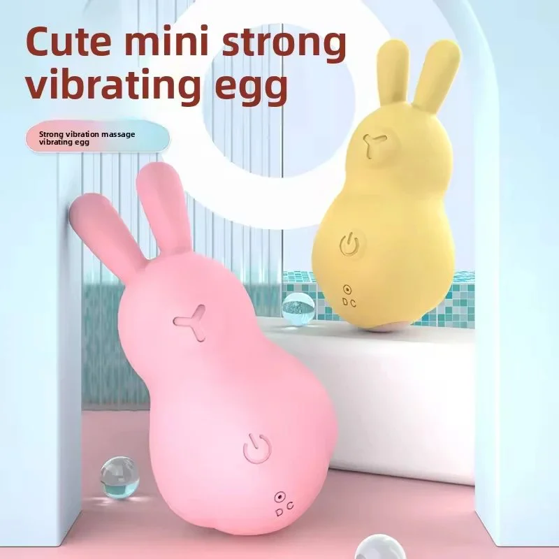 Cute Rabbit Women Mini Pin Charging Vibrator 12 Frequencies Strong Vibrating Modes G-Spot Sex Toys for Woman Massagers