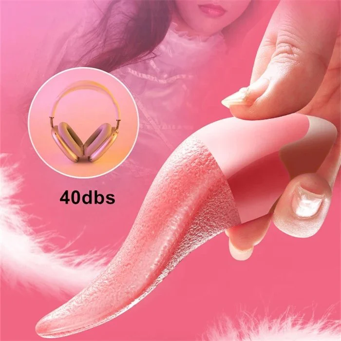 USB Rechargeable 10 Frequency Dildo Vibrator Realistic Tongue Design for Adult Women's Licking Sex Toys