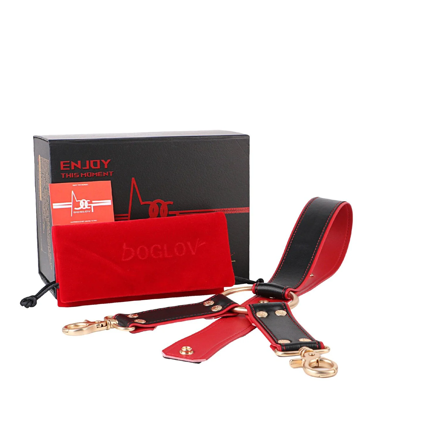 Crimson Thigh Oaths Thigh Cock Restraint for Adult Couples Leather Bondage Experience with Realistic Sensation