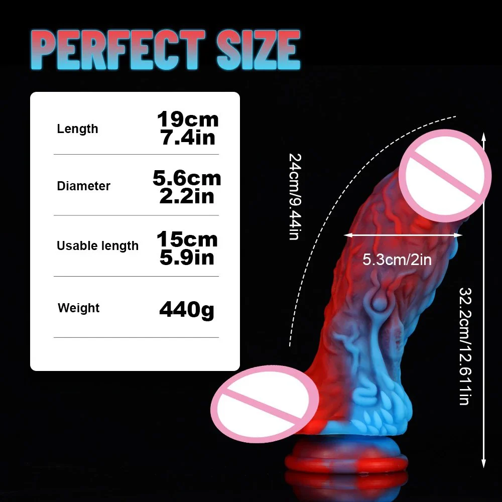 Dragon Monster Dildo Huge Penis with Suction Cup Big Dick Animal Anal Dildo Vagina Massager Masturbator for Men and Women