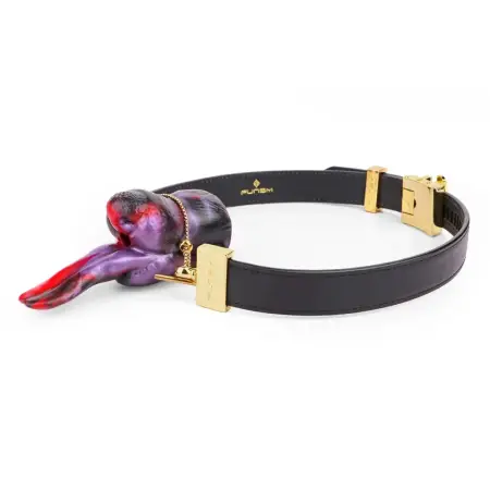Moist Tongue Fetish Gag Set Silicone Gag Leather Bondage Game Toys Role Play Couple Flirting Sex Toys