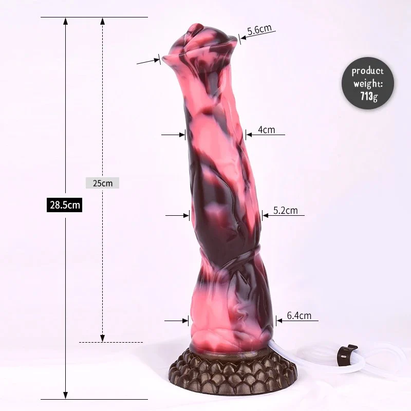 Soft Silicone Squirting Horse Dildo Fantasy Dildo Toys Sex Adult for Woman