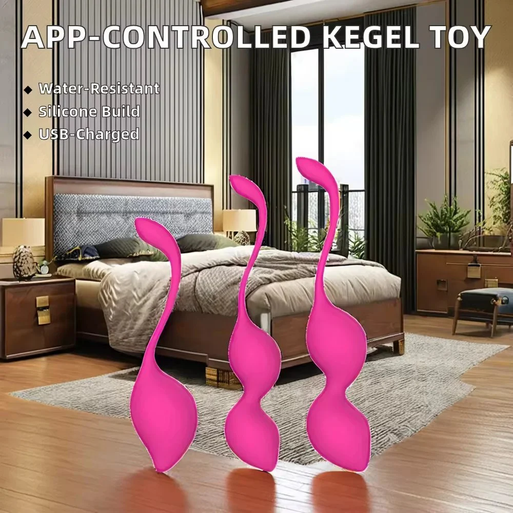 Mini Kegel Ball Vibrator Waterproof for Egg Toy Wearable Dildo USB APP Remote Control for G-Spot Stimulation
