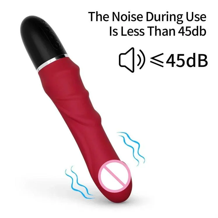 USB 10 Frequency Silicone AV Massage Vibrator Sex Toys Stick Dildo for Female Masturbation