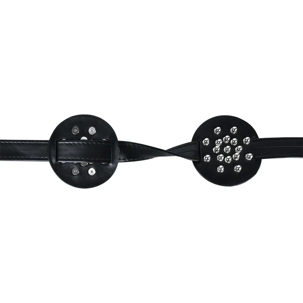Metal Leather Nipple Clamps Spiked Breast Binder Bra Female Breast Fun Couple Flirting Products Game Sex Toys