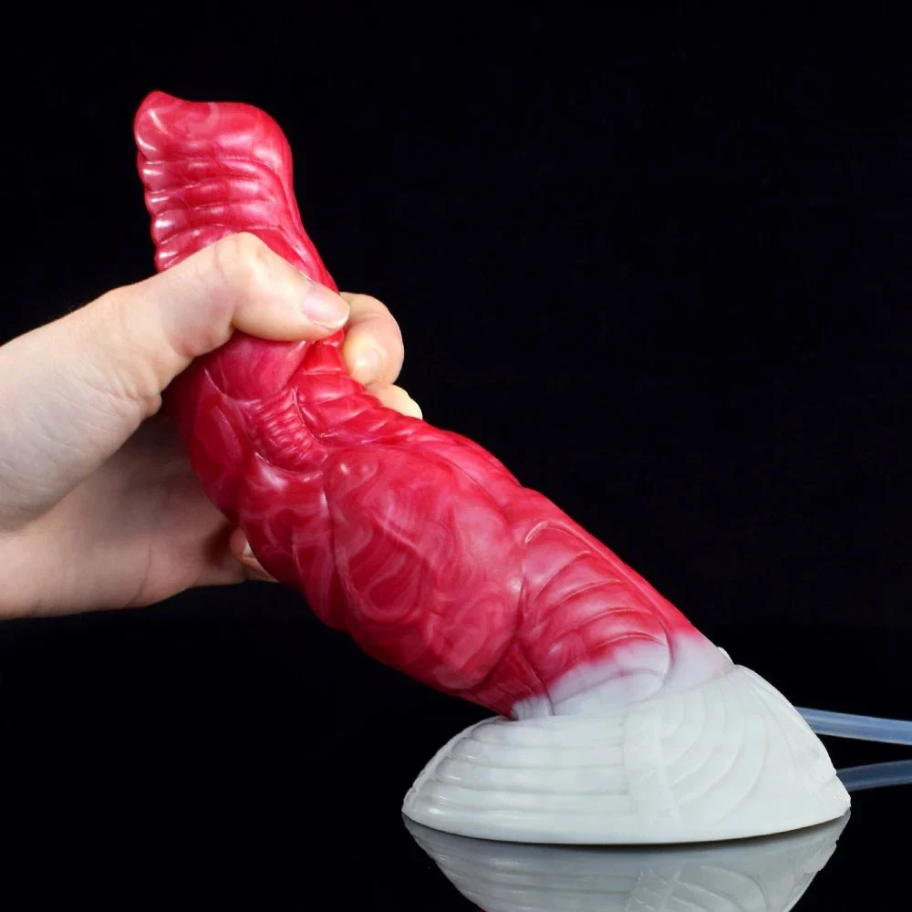Animal Silicone Squirting Dildo Demon Wolf-Moudy Penis Ejaculating Dildo with Women Sex Toys