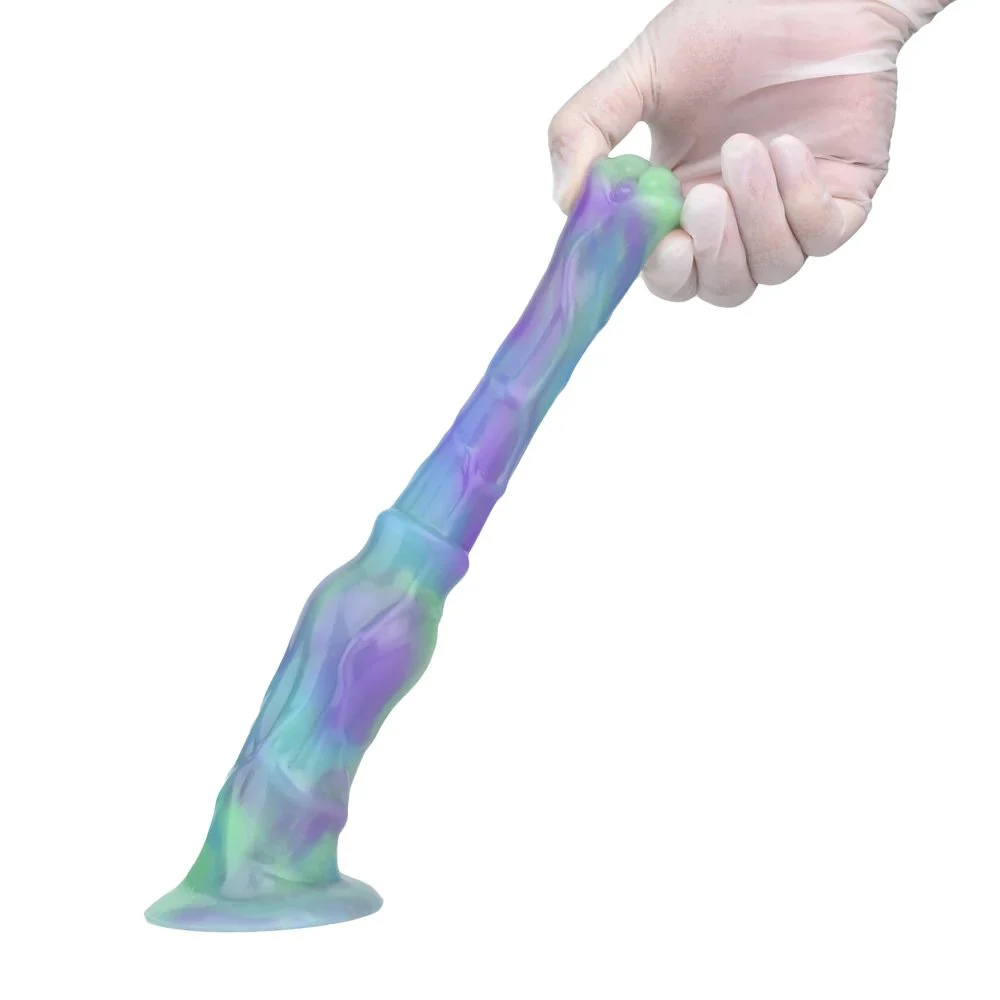 Big Animal Sex Toys Horse Dildo Lotus Color Realistic Monster Dildo Base for Hands Free Adult Toy