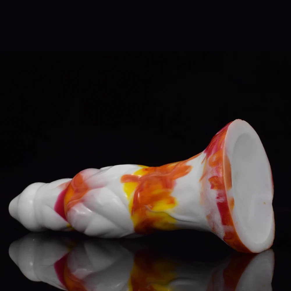Ancient Mythical Beast-Hakutaku Flame Penis Sex Toy for Women Liquid Silicone Adult Sex Toys Dildo