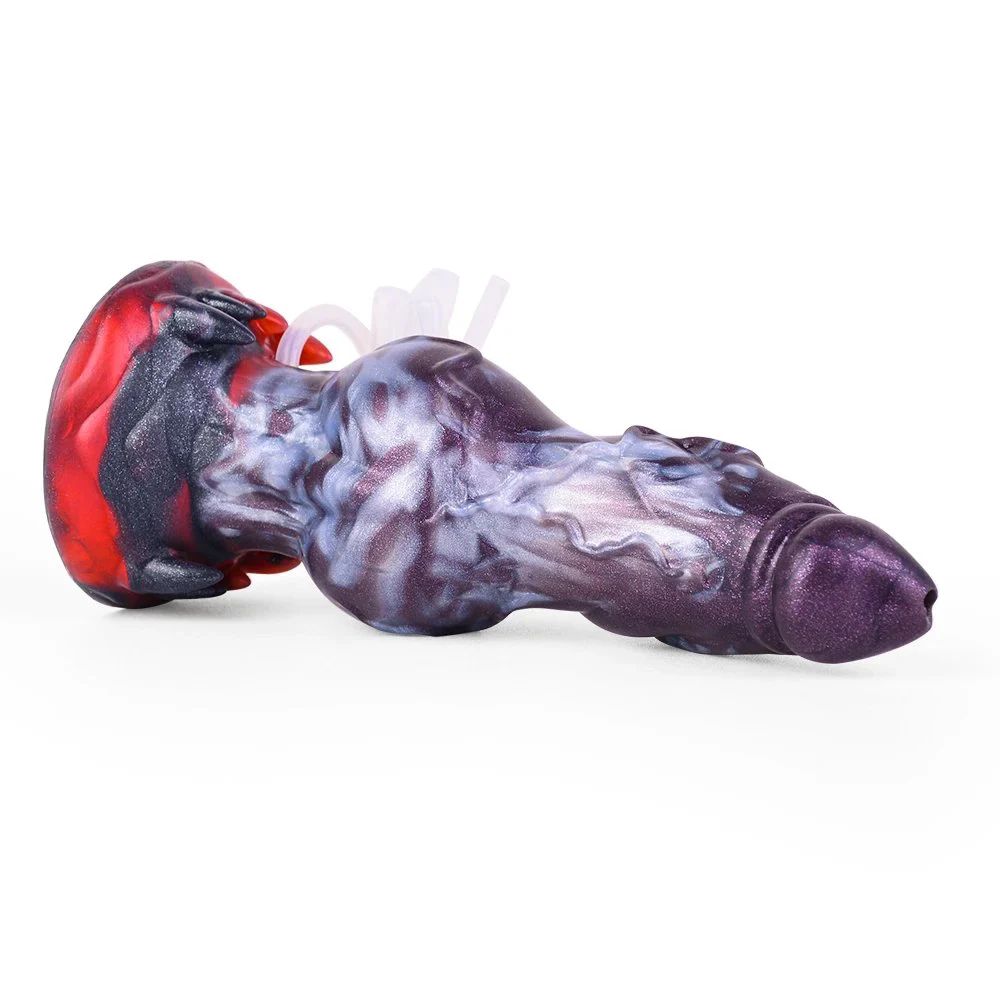 Ejaculating Squirting Cock Alien Silicon Dildo Animal Dog Horse Cock Squirting Orgsm Masturbator With Syringes Sex Toy
