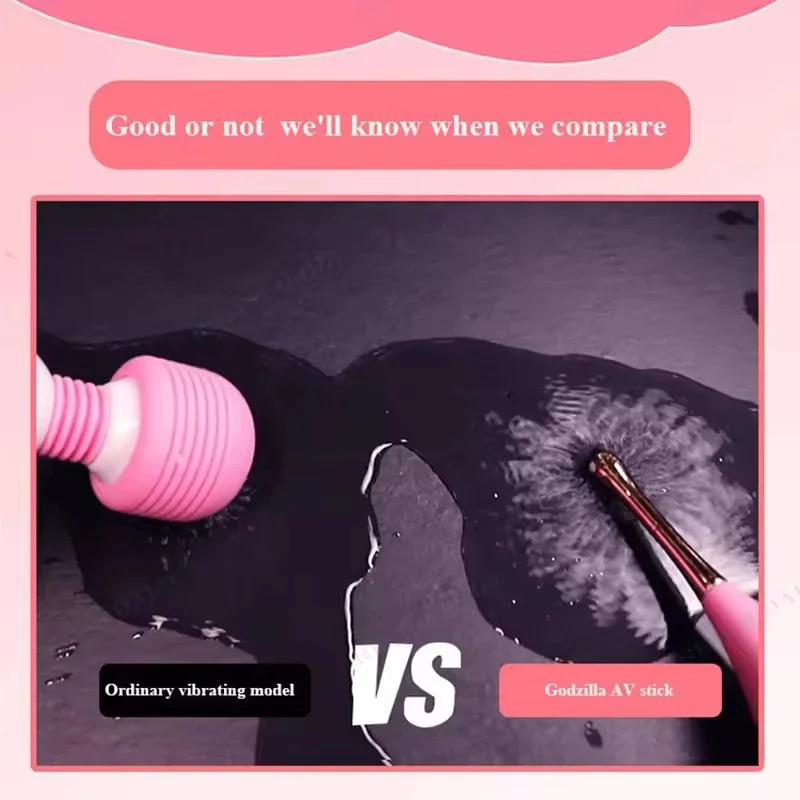 Female G-Spot Massager Double-Headed AV Stick Clitoral Stimulation Vibrator Adult Sex Toys for Women