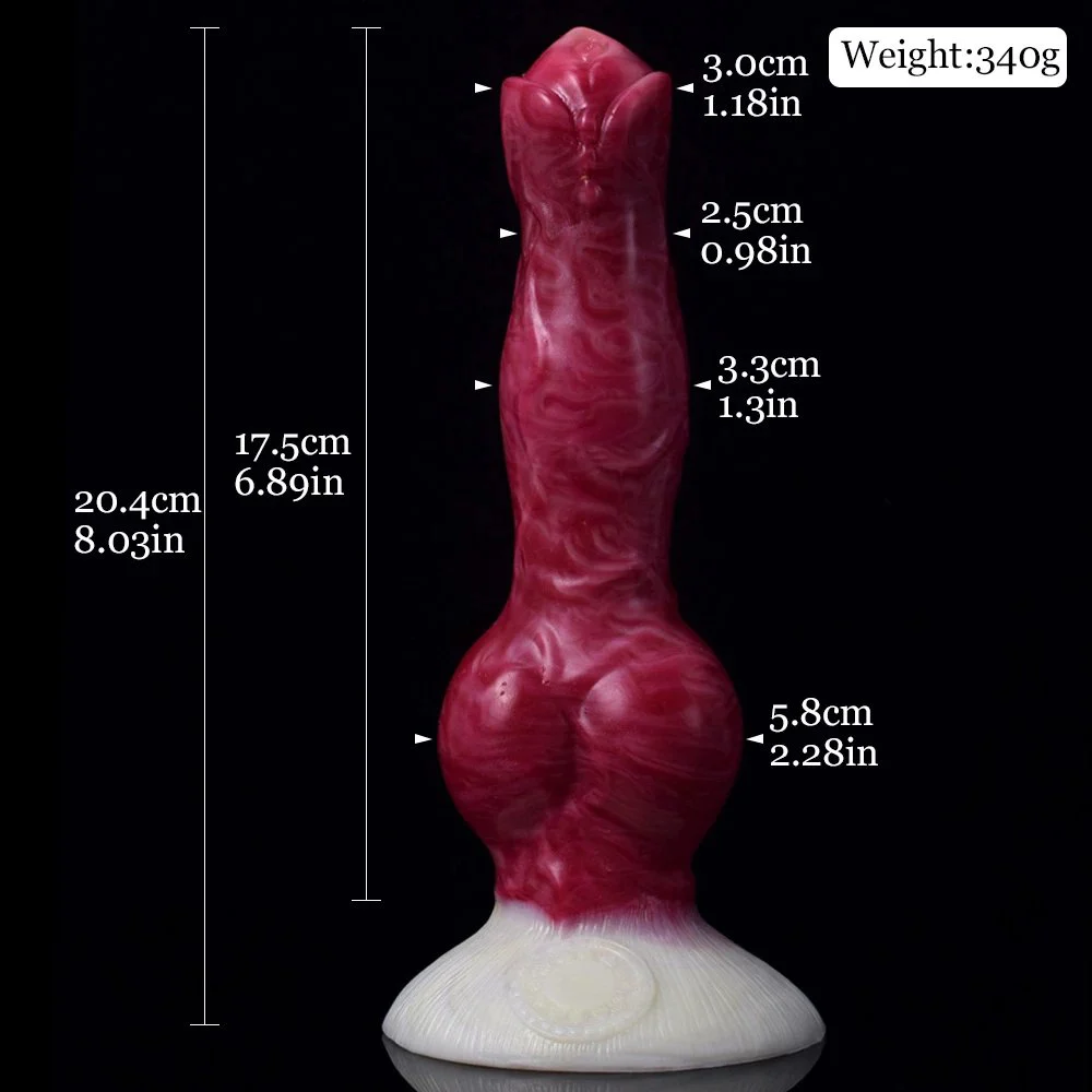 Artificial Rubber Dildo Hands-Free Realistic Animal Dog Penis Butt Plugs Huge Dildo for Women Men Sex Game Machine