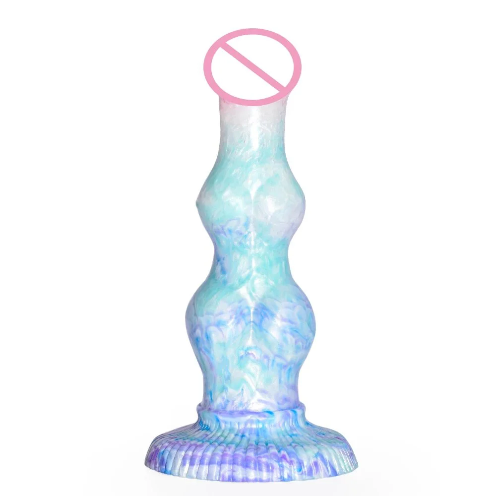 Color Liquid Silicone Alien Strapon Dildo Female G-spot Stimulate Masturbation Dildo Sex Products Penis