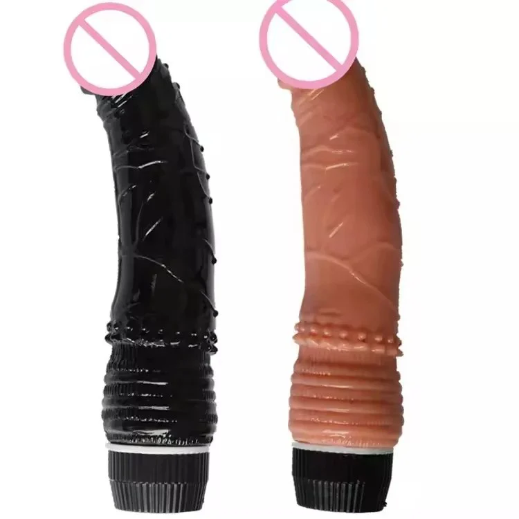 G-Spot Clitoral Stimulator Vibrating Crystal Jelly Dildo Soft Sex Toy for Women's Masturbation