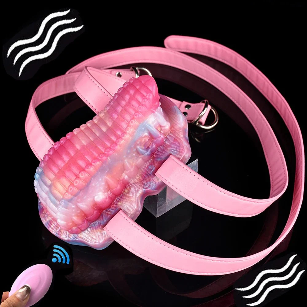 Pink New Sex Grinder Friction Sex Toys Strap on Vibrating Adult Toy Shop