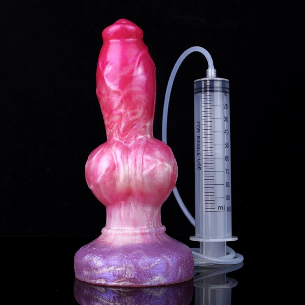 Colorful Animal Dildo Anal Prostate Play Dildo Ejaculating Squirt for Man and Women