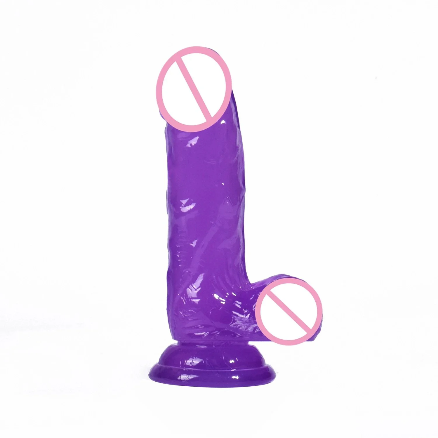 Female Realistic Dildo Crystal Transparent Penis Adult Women Masturbation Toy Silicone Intimate Stick