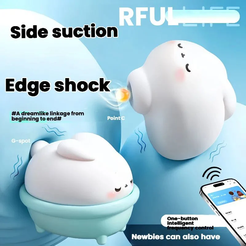 Moonlight Rabbit Shape Sex Shop Vibrator with App Control for Female Adult Sex Toy for Women Clitoral Breast 360 Sucking
