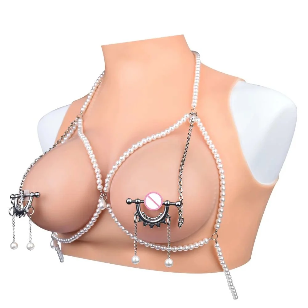 Body Piercing Nipple Piercing Fetish Role Playing Couples Chain Nipple Clamps Sex Bondage Toys