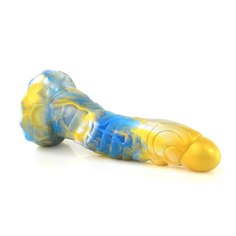 Colorful Artistic God Beast Lifelike Snake Dildo Rubber Sex Toy Lesbian Handjob Penis for Vagina Pussy Massage Wand
