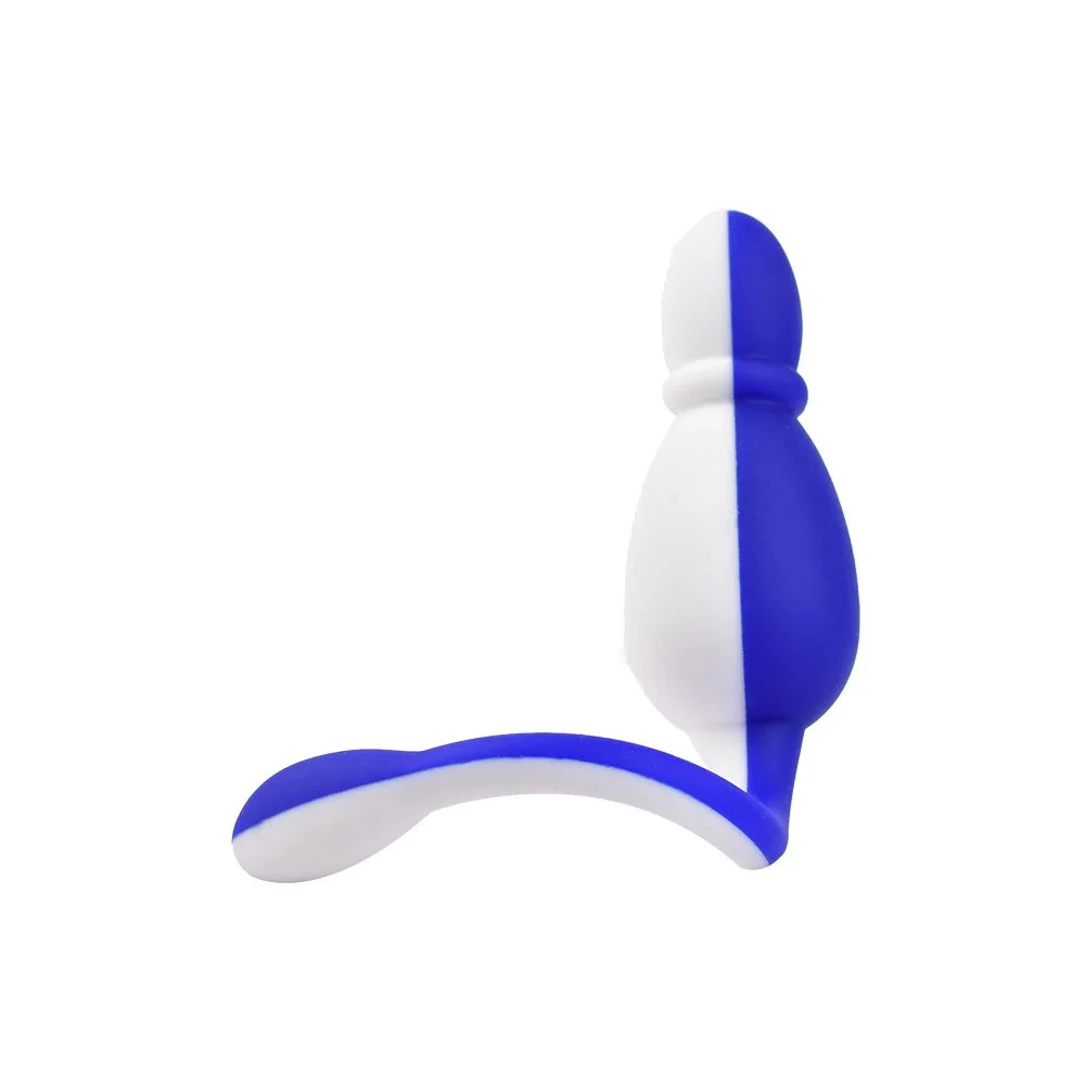 Colorful sex toy tail vibrator vibrating tail butt Silicone Rubber Anal Plug U & G-spot Vibrators