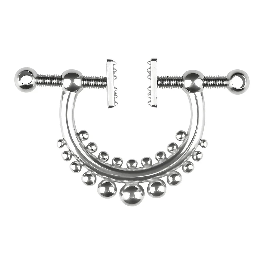 Bondage Gear Couple Slave Game for Adult Restraints Metal Nipple Clamps Adjustable Sex Toys