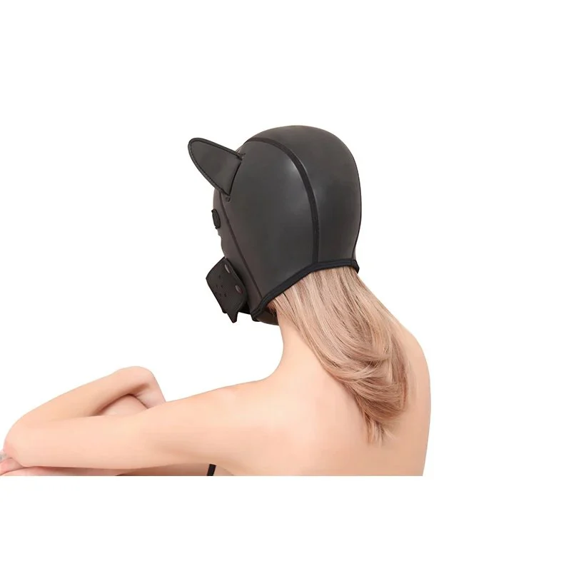 Erotic SM Head Cover Accessories for Female Sex Fetish Sexy Toys for Couples Leather Bondage Sex Dog Headgear