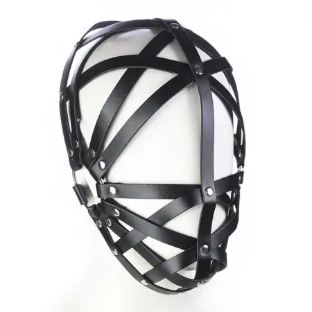 New Arrival Bondage Gear Restraints Hooded New Black Hollowed-out Sex Toys Face Mask