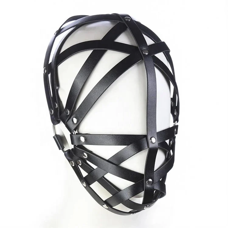 New Arrival Bondage Gear Restraints Hooded New Black Hollowed-out Sex Toys Face Mask