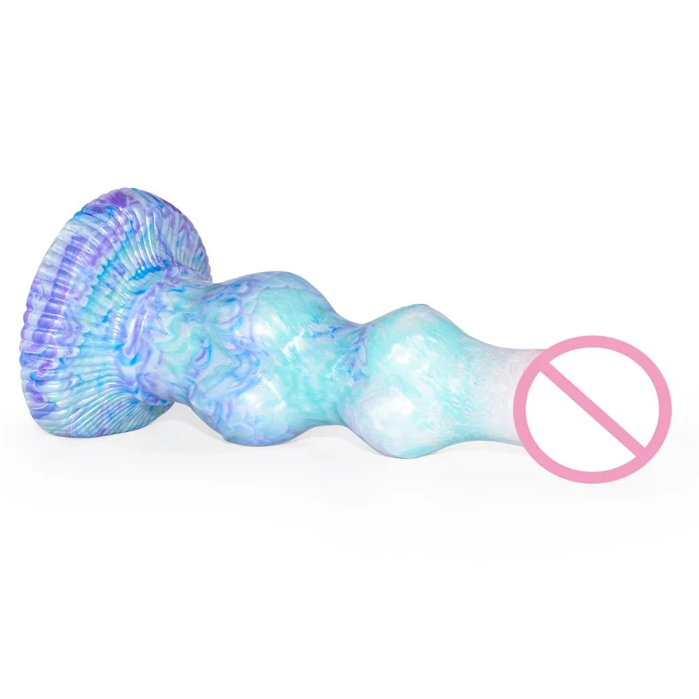 Color Liquid Silicone Alien Strapon Dildo Female G-spot Stimulate Masturbation Dildo Sex Products Penis