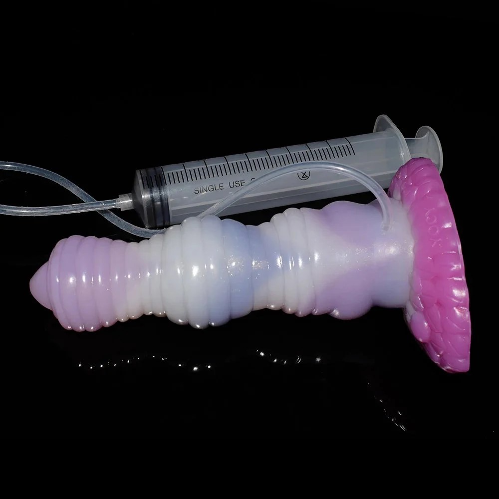 Color Water-spraying Adult Toy Liquid Silicone Material Soft Feel Sex Toy Adult Penis with Built-in air Pump