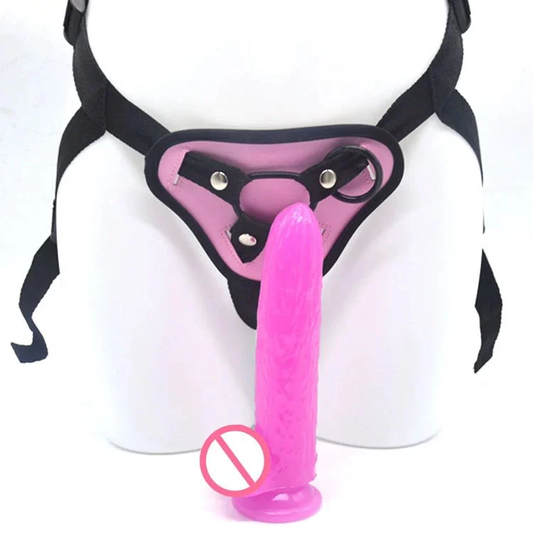 cucumber Shape Lesbian Sex Toy Penis with Belt Ladies Dress Strap on Dildo Pants for Lesbian Sex Toy