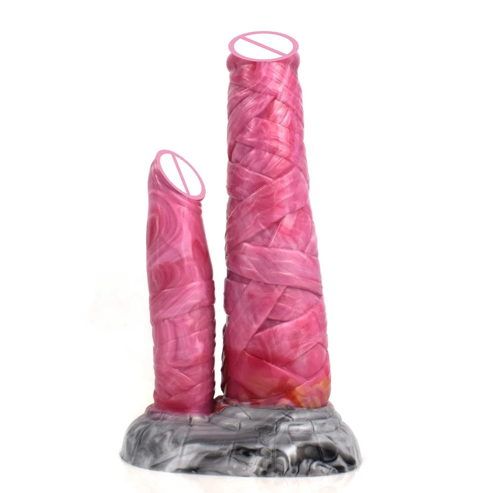 Fantasy Double-Ended Dildo a Highly Adhesive Adult Sex Toy Made of Liquid Silicone for a Realistic Masturbation Experience