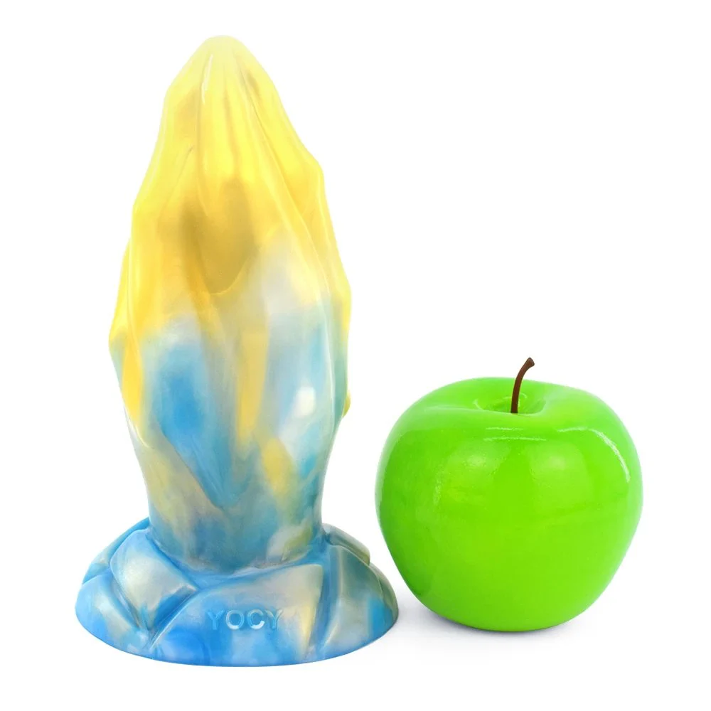 Fantasy God Beast Soft Silicone Rubber Penis Vagina Stimulation Butt Plug Dragon Dildo for Man Masturbating