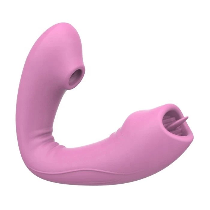 Wireless Remote Control Wearable G-Spot Clit Sucking Vibrator with Licking Dildo USB Power Supply Panty Vibrator