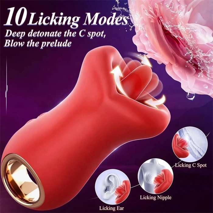 Women's Mini Waterproof 10-Frequency Vibrator Clitoral Sucking Sex Toy for Clit Massage