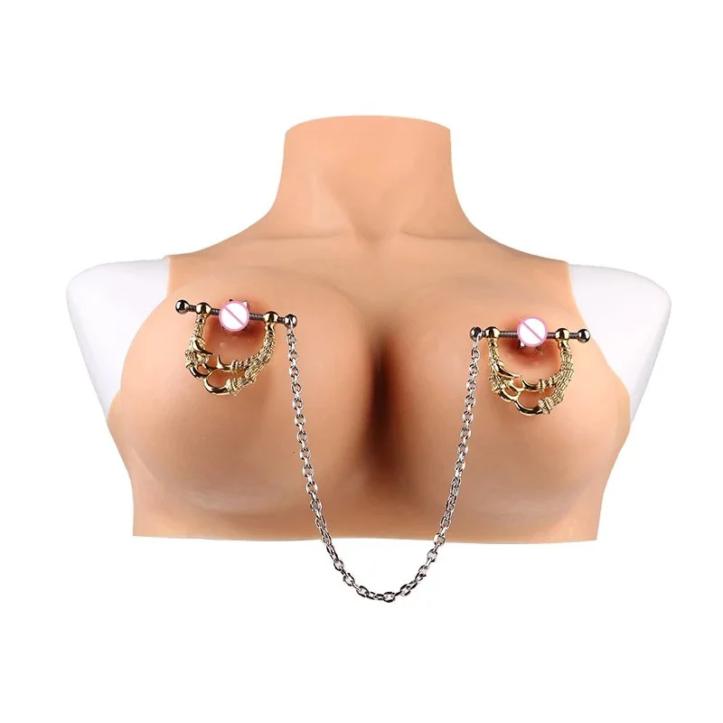 Gold Nipple Clamps High Grade Metal Material Gives Tingling Sensation to Nipples Bdsm Apparatus Erotic Corset