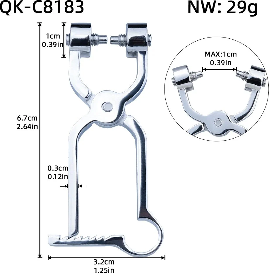 Handheld Stainless Steel Nipple Clamp Nipples Stimulator Sexy Tools Teat Bondage for Women Couple Intimate Game Toys