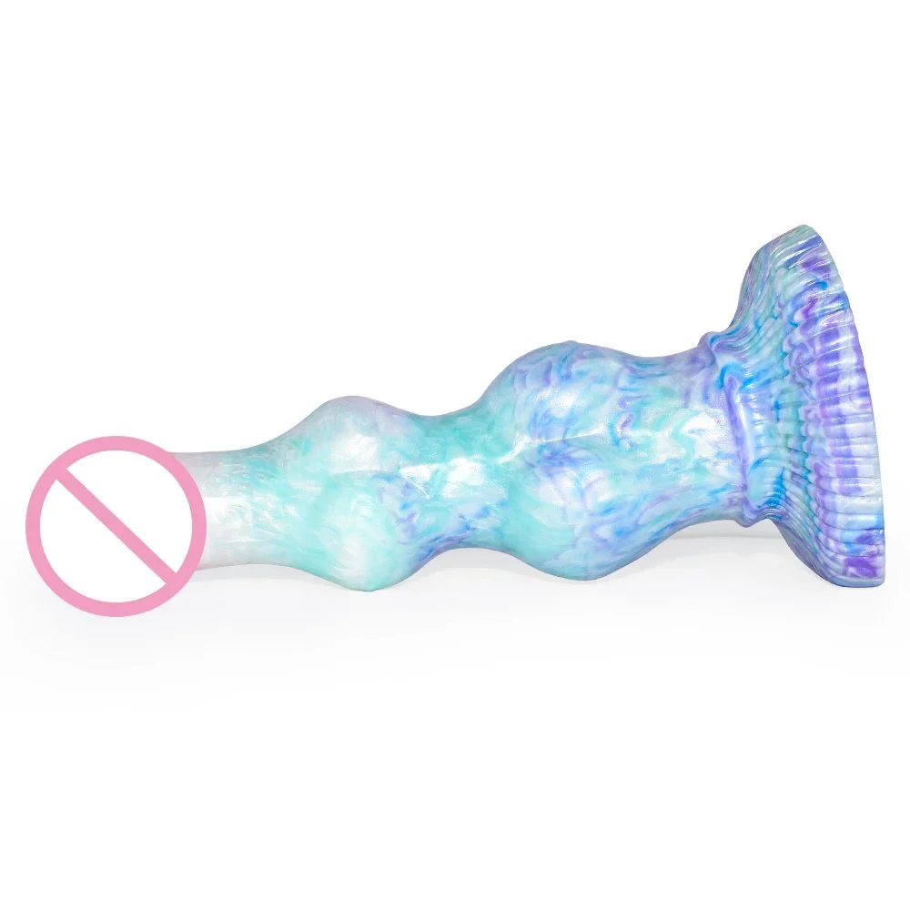 Color Liquid Silicone Alien Strapon Dildo Female G-spot Stimulate Masturbation Dildo Sex Products Penis
