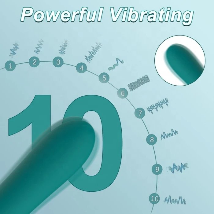 Women's Multi-Functional Green Magic Vibrator Clitoris & G-Spot Stimulating Sex Toys