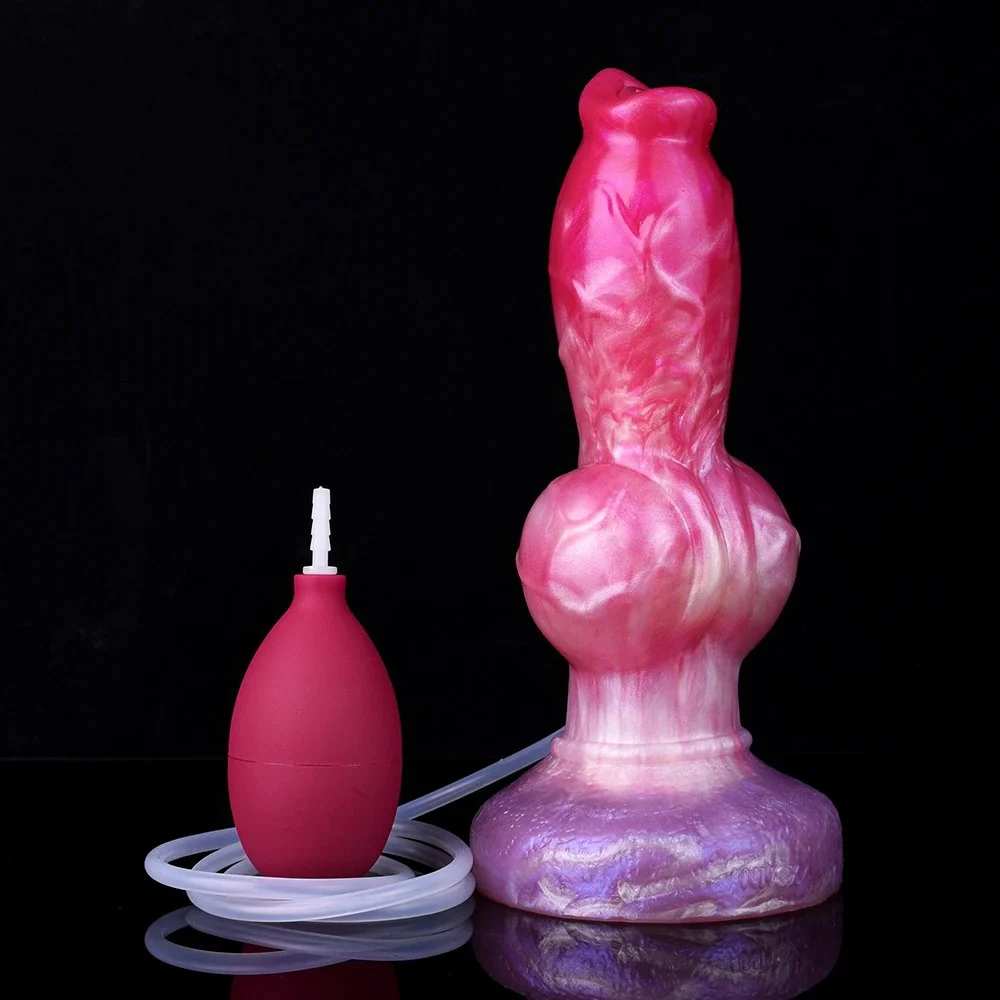 Colorful Animal Dildo Anal Prostate Play Dildo Ejaculating Squirt for Man and Women
