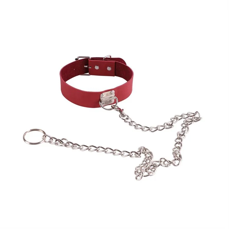 Best Price Game Restraint Fetish Kit 5PCS Red Erotic Sex Toys Bondage Set Leather