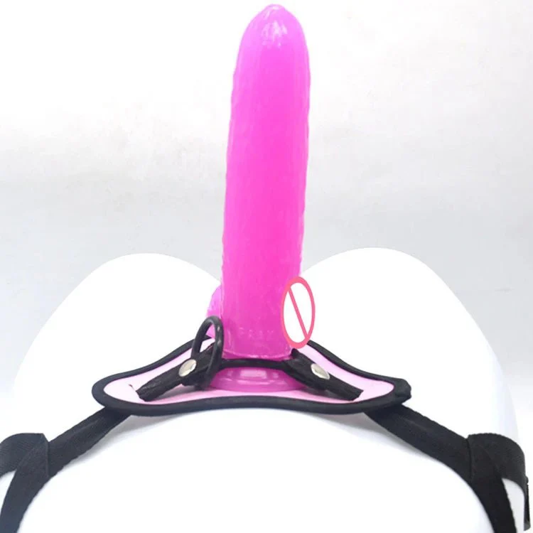 cucumber Shape Lesbian Sex Toy Penis with Belt Ladies Dress Strap on Dildo Pants for Lesbian Sex Toy